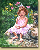 "By the Pond" - Portrait of Allison